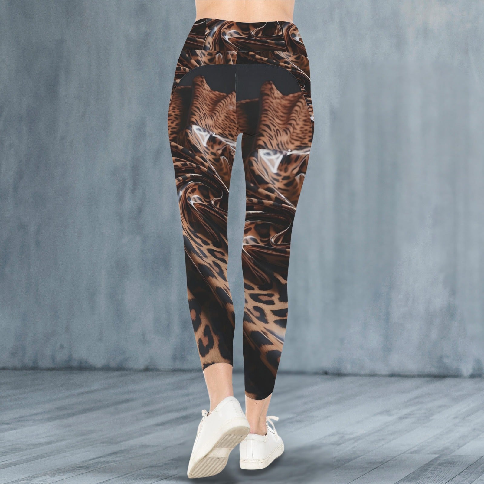 S+L Cheetah Print Exclusive Pocket Yoga Pants