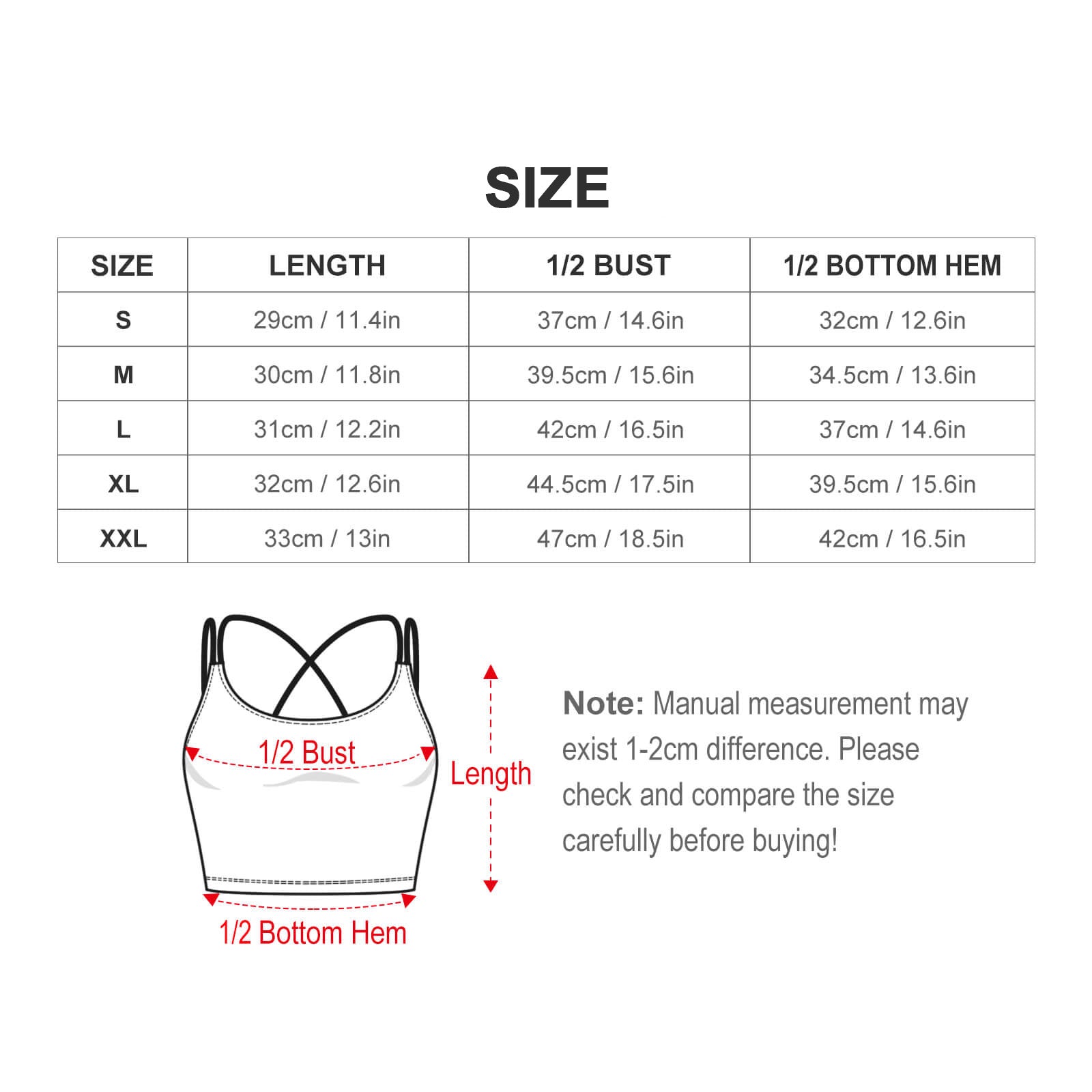 S+L Workout Crop Yoga Tank Top