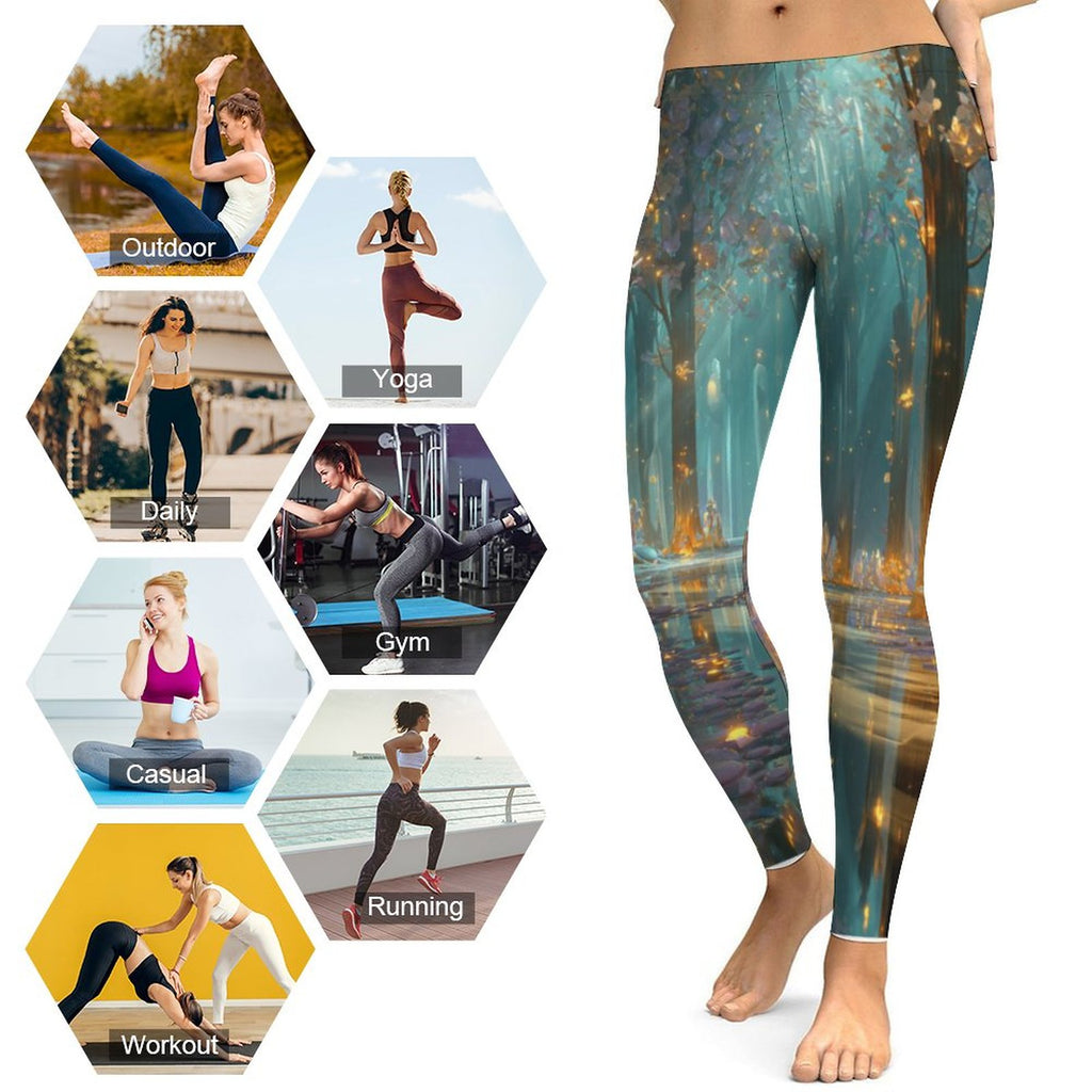 S+L Crystal Forest Yoga Pants for Women