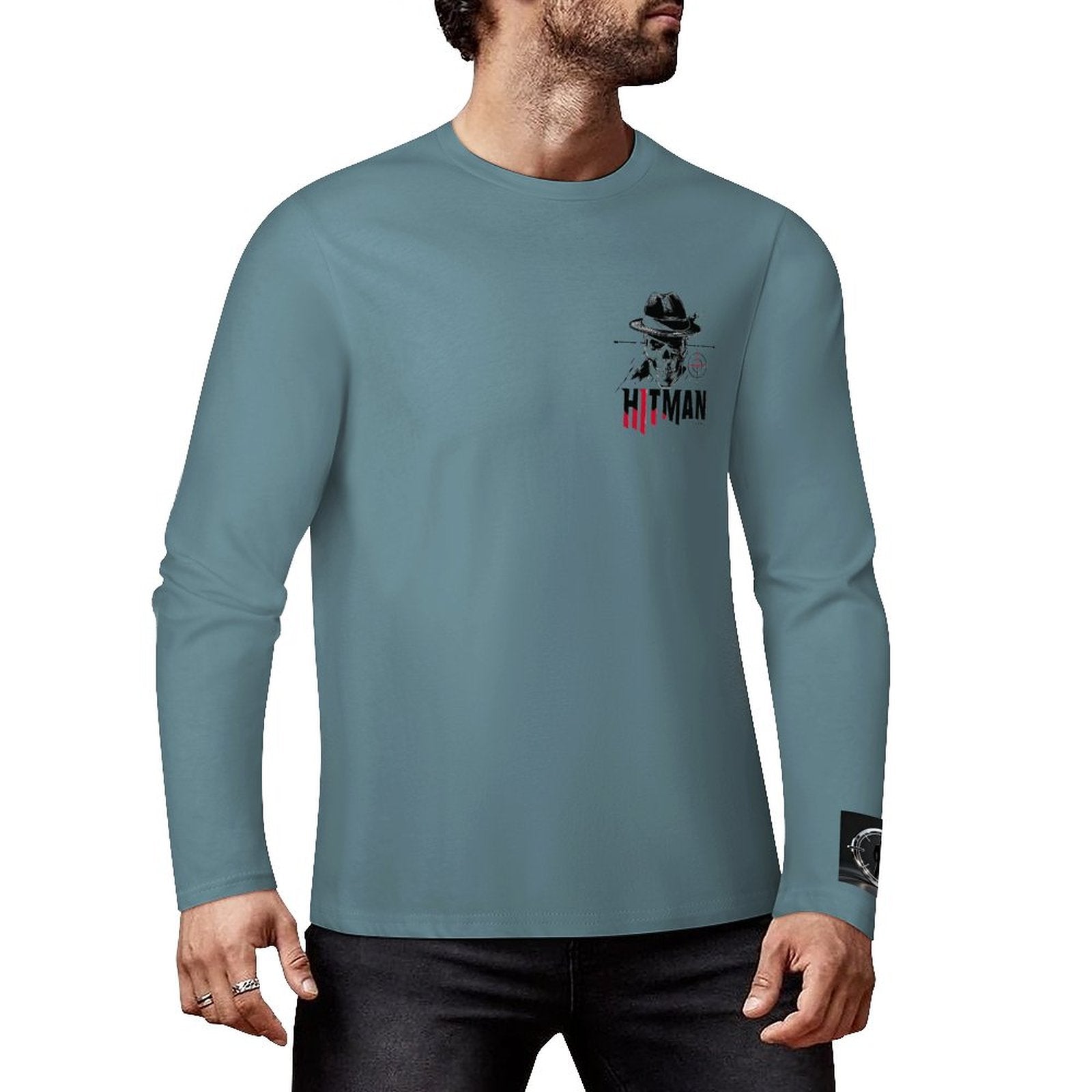 HITMAN INK "X" Cotton Men's Long Sleeve T-shirt