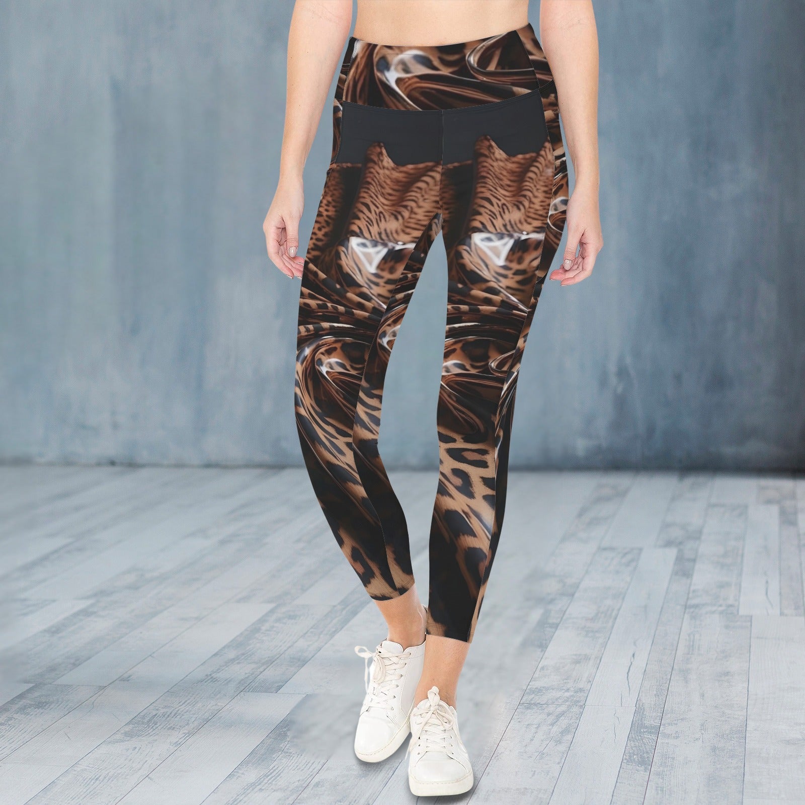 S+L Cheetah Print Exclusive Pocket Yoga Pants