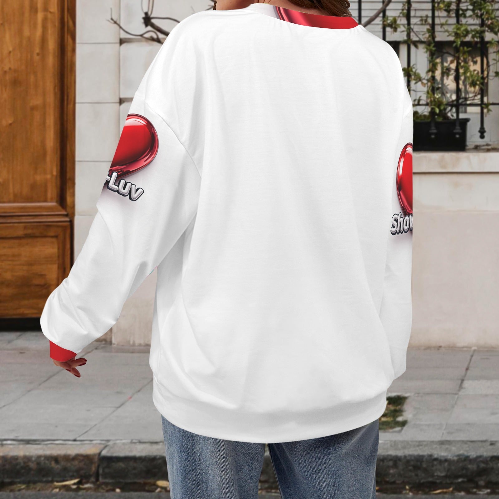 S+L Logo heart white letters Long Sleeve