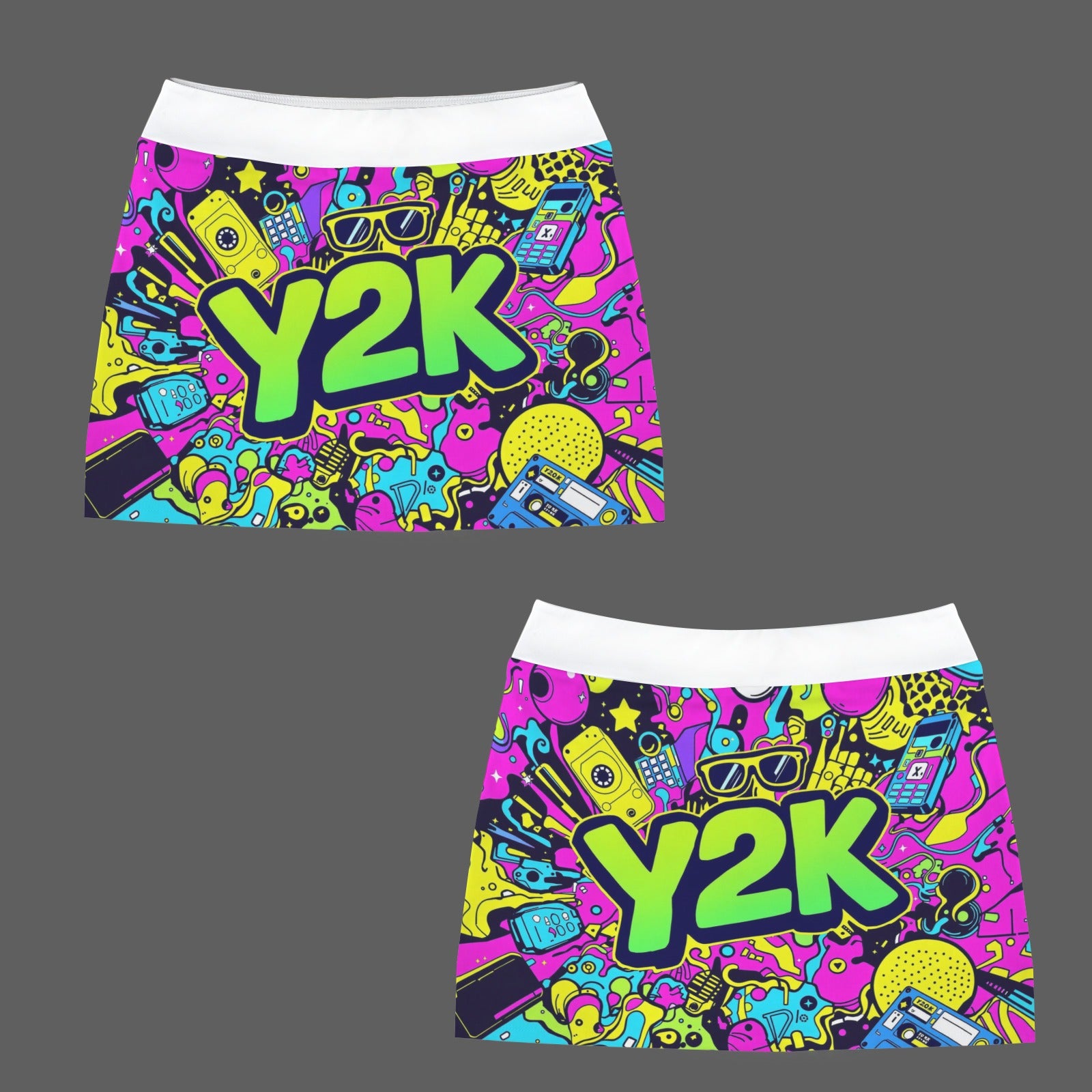 Y2K Pocket Split Skorts