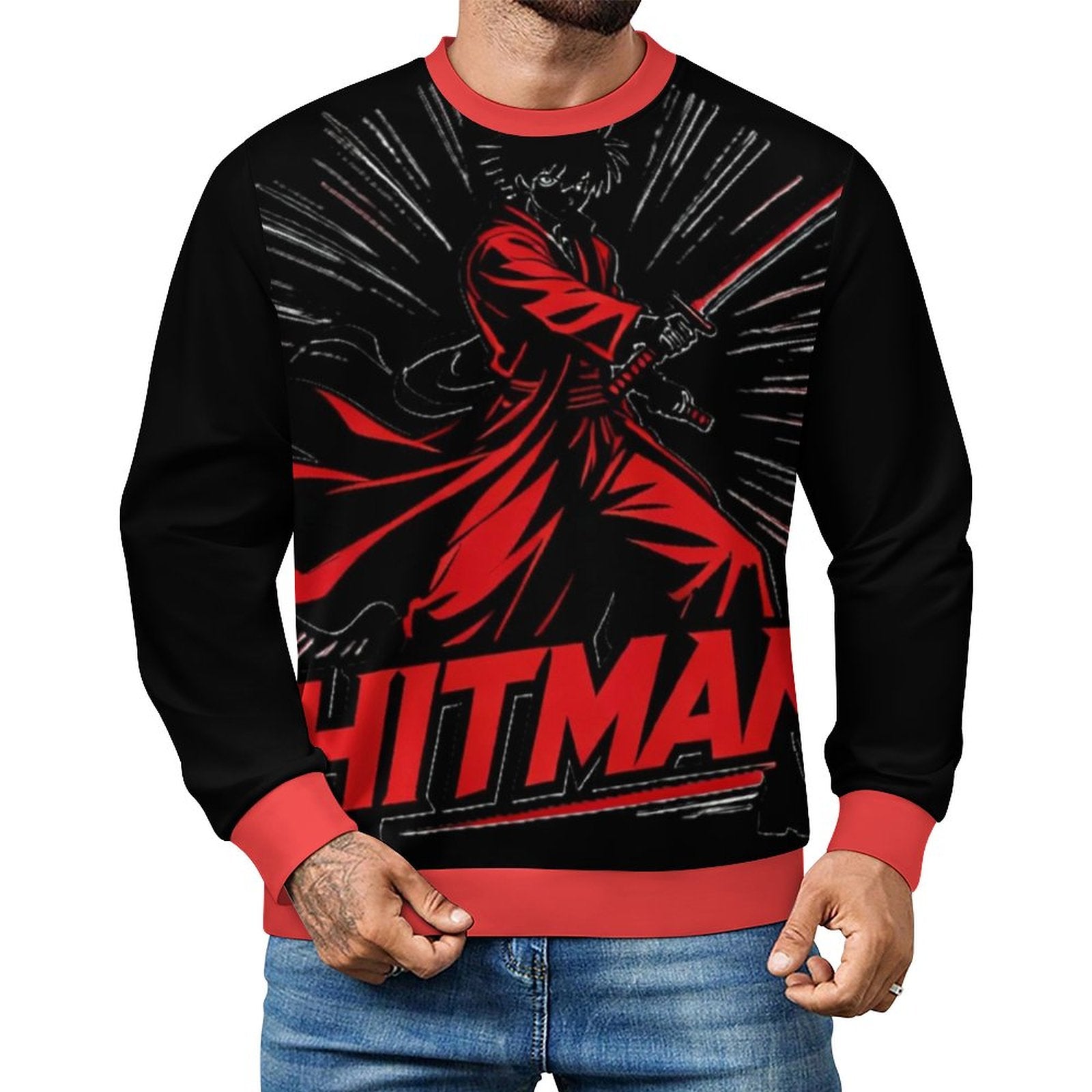 HITMAN INK "NINJA" Crew Neck Men's Sweatshirt